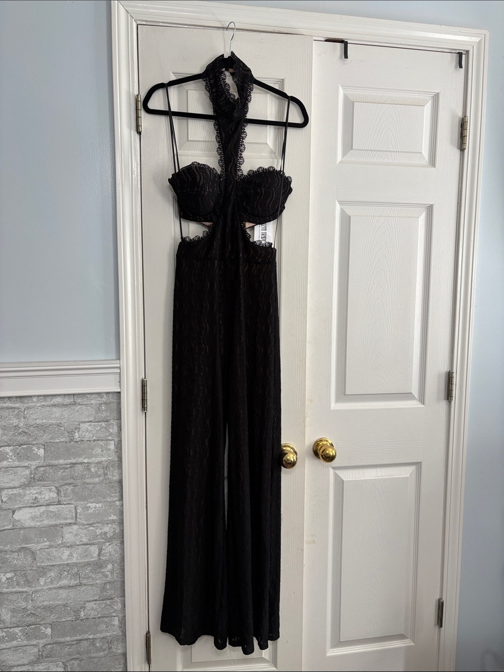 Princesa black lace jumpsuit from 12th tribe NWT